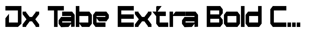 Jx Tabe Extra Bold Condensed